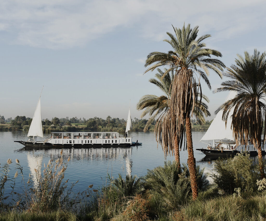 Lazuli Dahabiya Nile Cruise with view