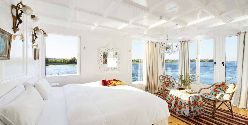Meroe Dahabiya Nile Cruise Cabin