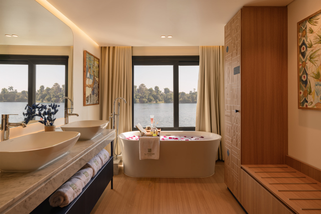 Le Fayan Suites Nile Cruise suite bathroom